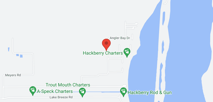 map of Angler Bay None Hackberry LA 70645